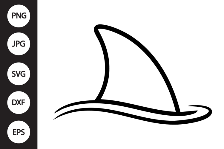 Shark Fin SVG example image 1
