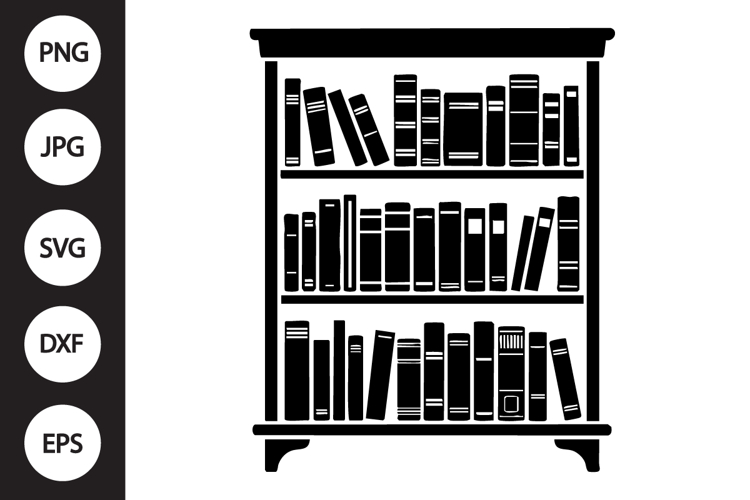 Bookshelf Clipart Image 3
