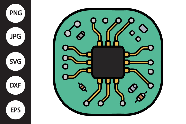 Circuit Board SVG