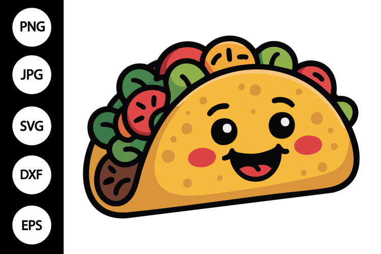 Taco Vector Image 8
