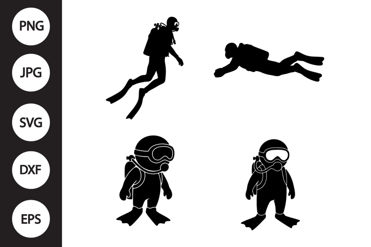 Diver SVG, Diver Clipart