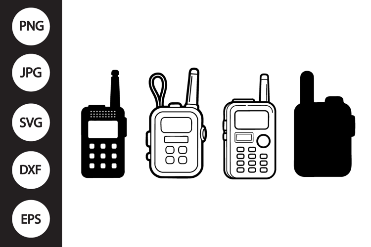 Handheld Radio SVG, Handheld Radio Clipart