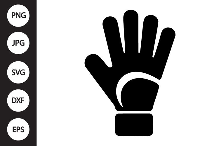 Goalkeeper Glove Silhouette SVG