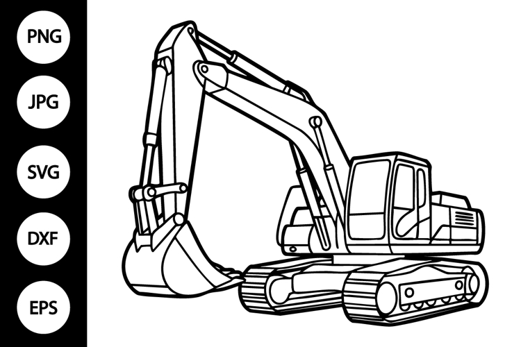 Excavator Svg Image 2