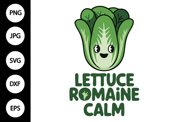 Lettuce Romaine Calm SVG