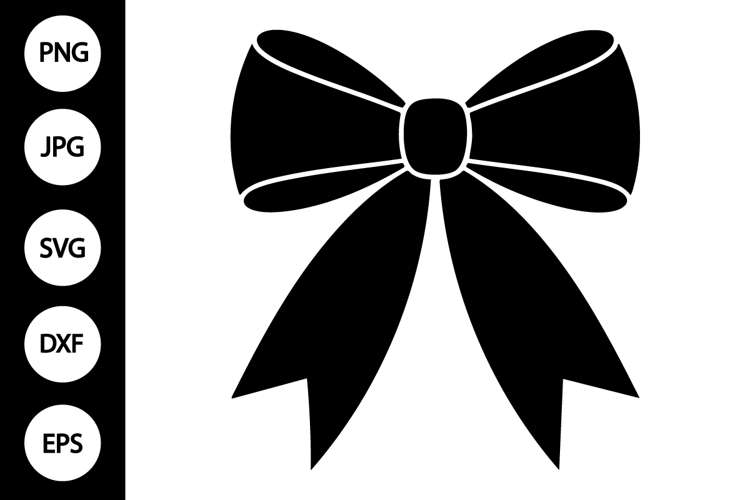 Ribbon Bow Silhouette SVG
