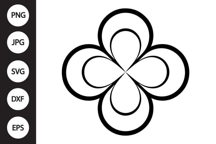 Quatrefoil Shape SVG example image 1