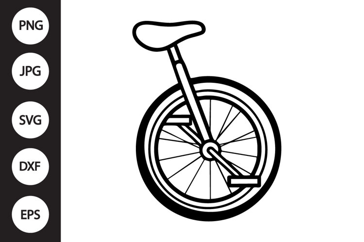Unicycle SVG example image 1