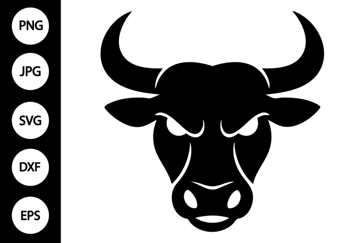 Bull Head Silhouette Image 3