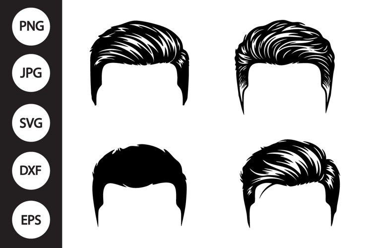 Man Hairstyle SVG, Man Hairstyle Clipart