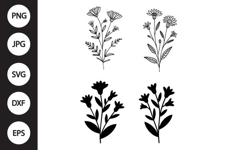 Wildflower Silhouette Image 9