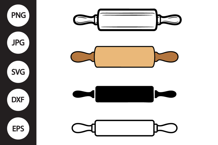 Rolling Pin SVG, Rolling Pin Clipart