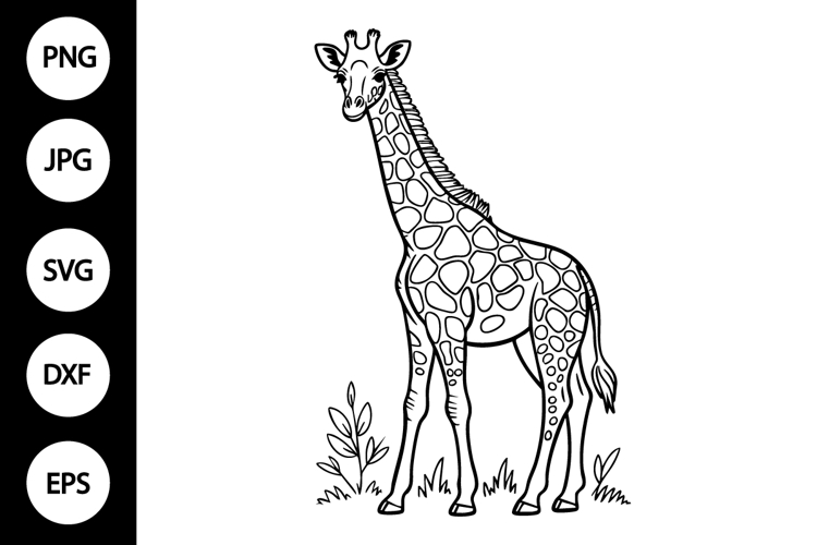 Giraffe Silhouette Image 10