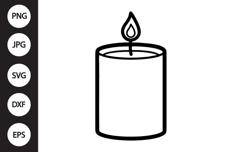 Candle SVG example image 1