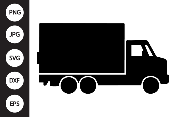 Box Truck Silhouette SVG