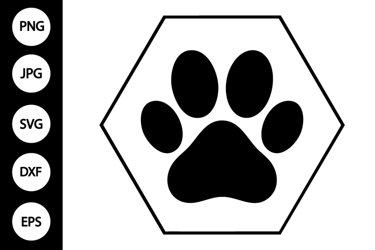 Dog Paw Print SVGs Image 7
