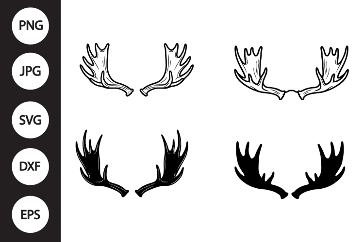 Moose Antlers SVG, Moose Antlers Clipart