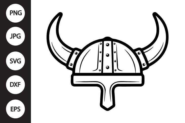 Viking Helmet SVG Image 4