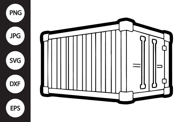 Cargo Container SVG example image 1