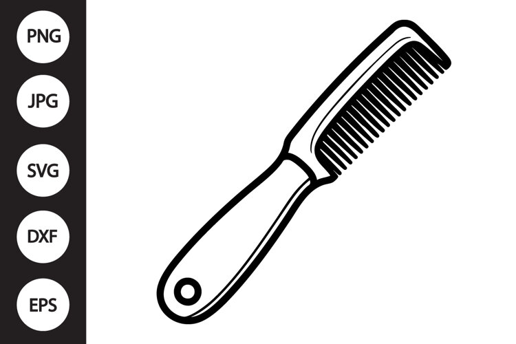 Barber Comb SVG example image 1