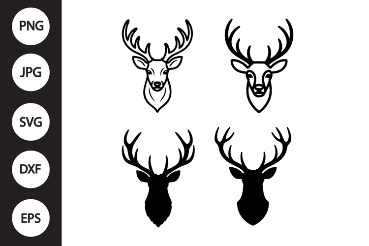 deer head clipart
