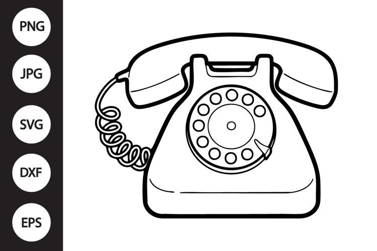 Retro Phone SVG