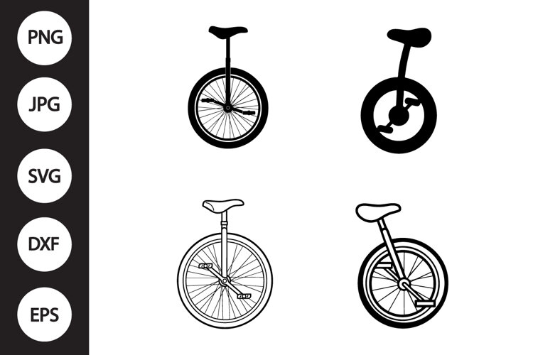 Unicycle SVG, Unicycle Clipart example image 1