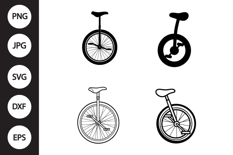 Unicycle SVG, Unicycle Clipart