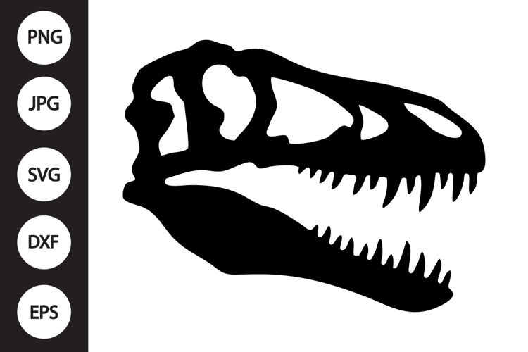 Dinosaur Skull Bone SVG