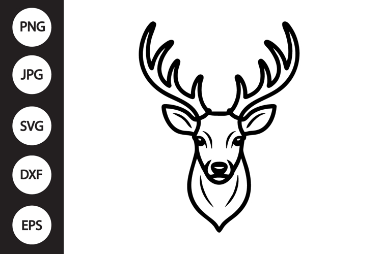 deer head clipart Image 4