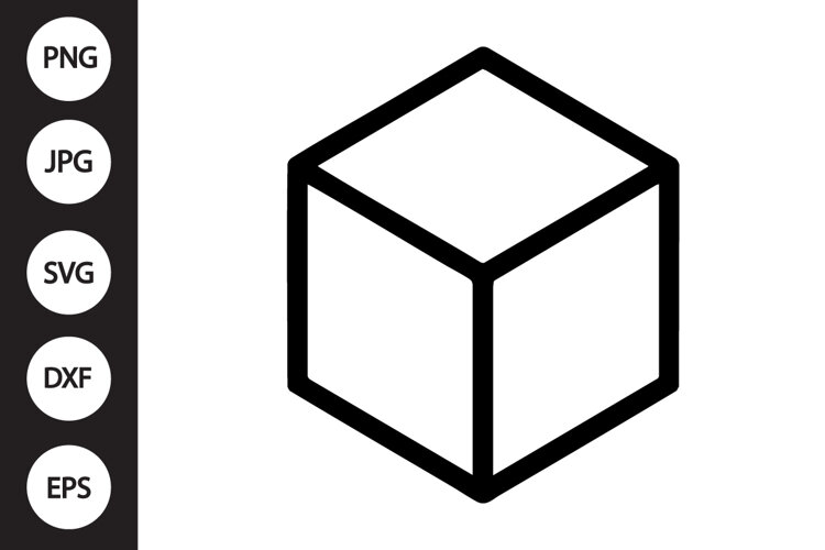 Cube Shape SVG example image 1