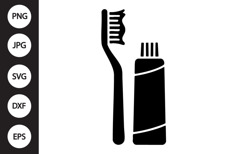 Toothbrush with Toothpaste SVG