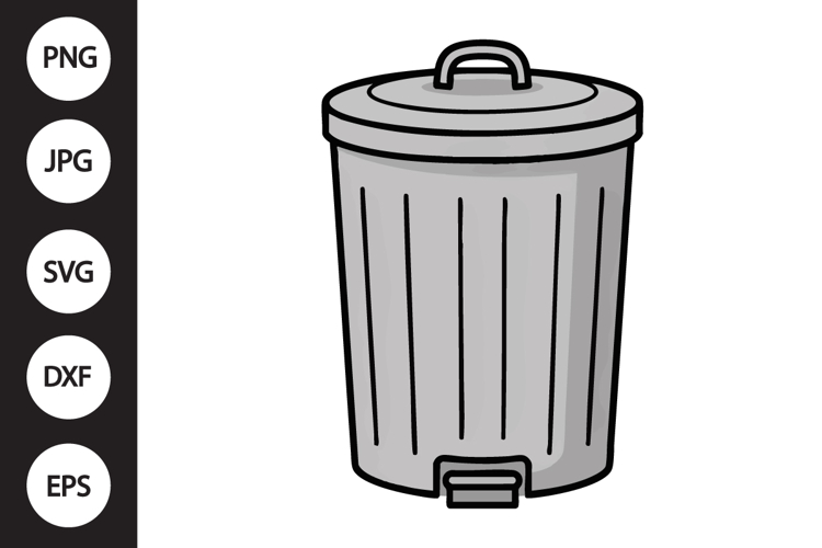 Trash Can Clipart Image 2