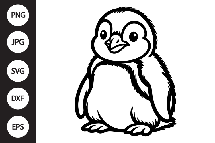 African Penguin SVG