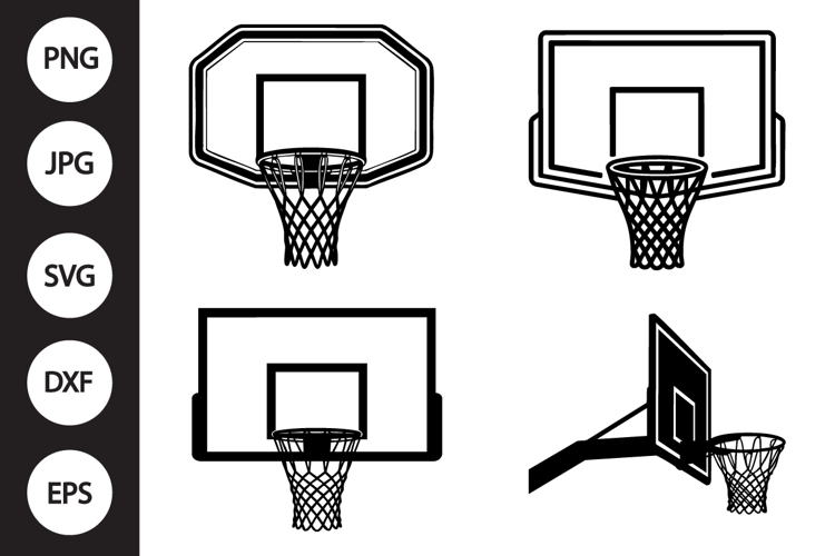 Basketball Hoop SVG, Basketball Hoop Clipart