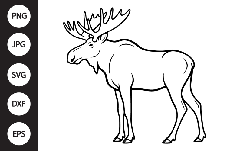 Moose Silhouette Image 4