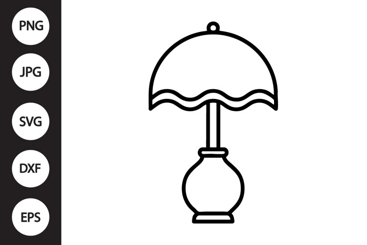 Table Lamp SVG example image 1