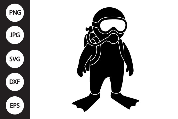 Diver SVG example image 1