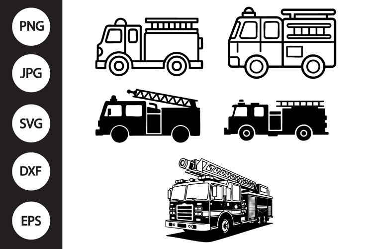 Fire Truck SVG, Fire Truck Clipart