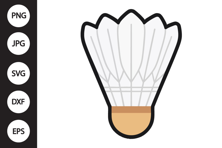 Badminton Shuttlecock SVG example image 1