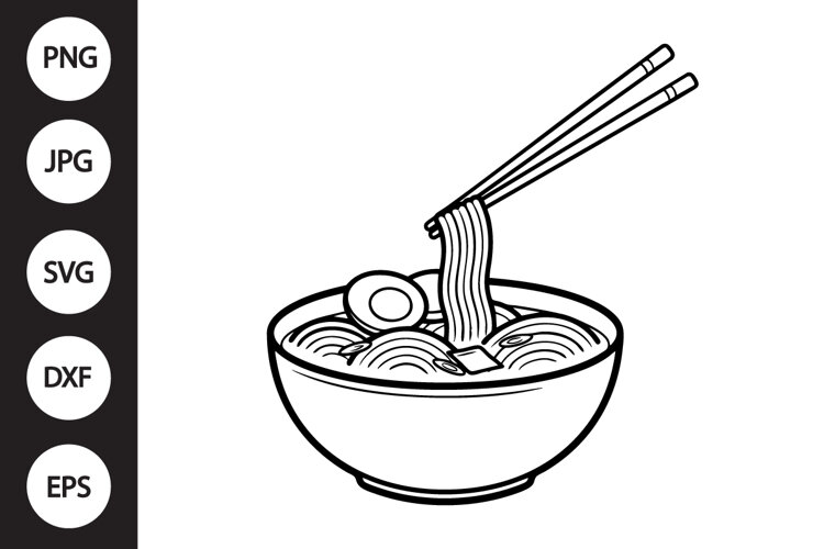 Noodles Bowl SVG example image 1