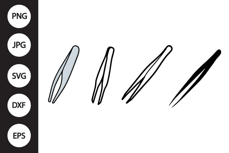 Tweezers SVG, Tweezers Clipart example image 1