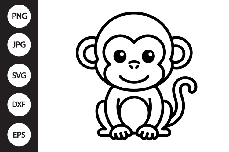 Monkey Svg Image 14