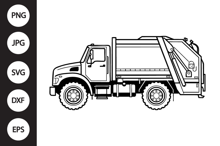 Garbage Truck SVG