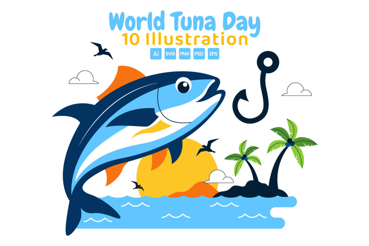 10 World Tuna Day Illustration