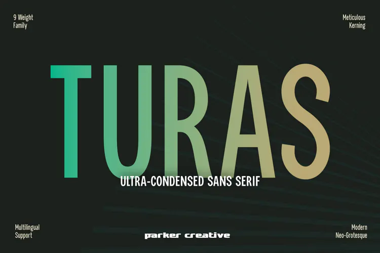 Turas - Modern Condensed Sans Serif