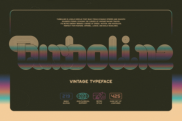 Turboline Vintage Font