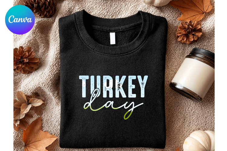 Turkey day Fall Autumn Canva Frame Shirt Design