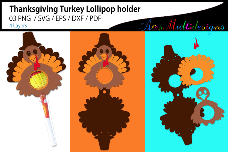 Thanksgiving Turkey Lollipop Holder