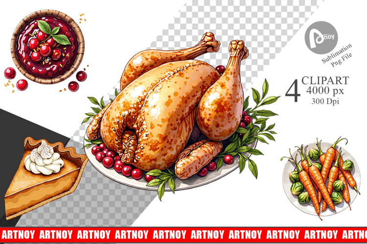 Turkey Party Clipart